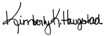 Kimberly Haugstad Signature