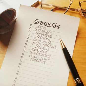 Image result for grocery store list
