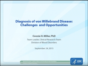 Diagnosis of VWD Webinar_Image