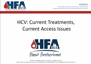 Webinar HCV Current Treatment Access Issues